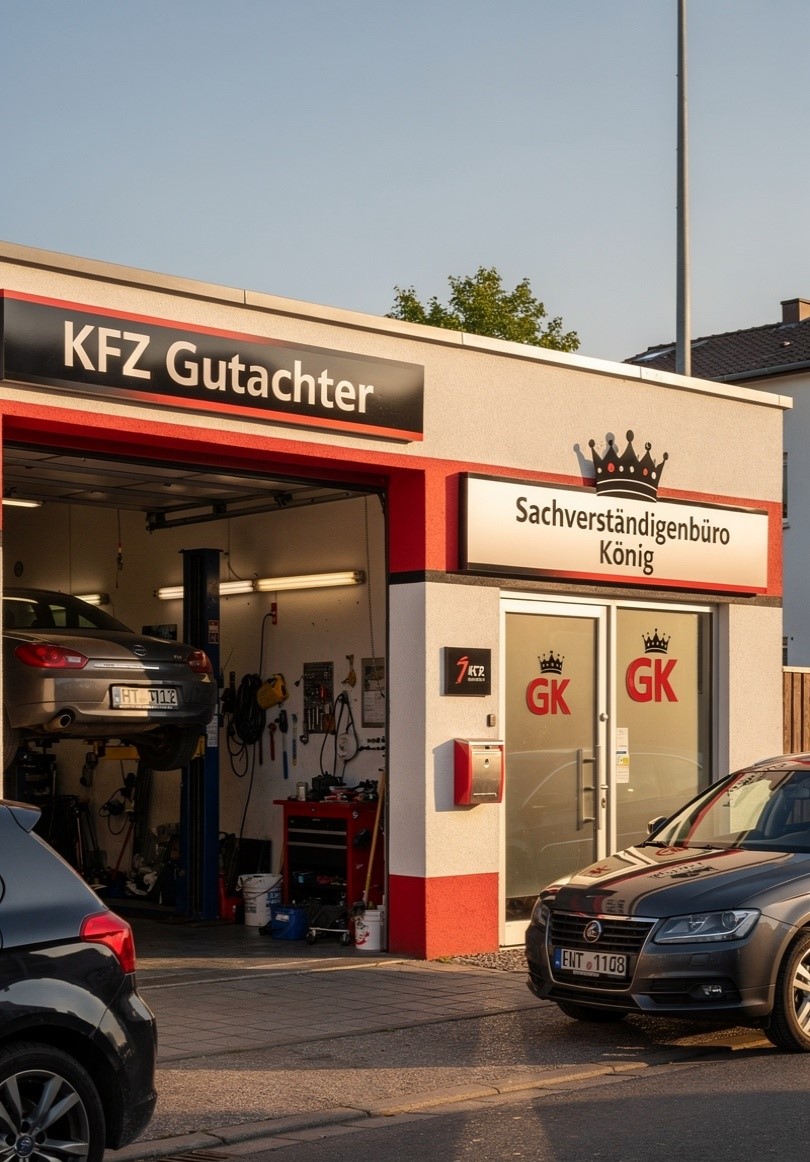 Außenansicht des Autoglas König Firmengebäudes in Rüsselsheim - Stahlstraße 12